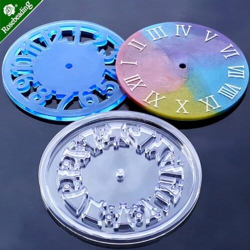 Rosebeading Clock Silicone mold mould with Watch accessories home decoration Mould handmade,Sold 1pc/lot