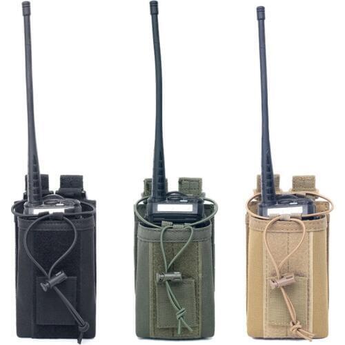 New Outdoor Package Pouch Tactical Sports Pendant Military Molle Nylon Radio Walkie Talkie Holder Bag Magazine Mag Pouch Pocket