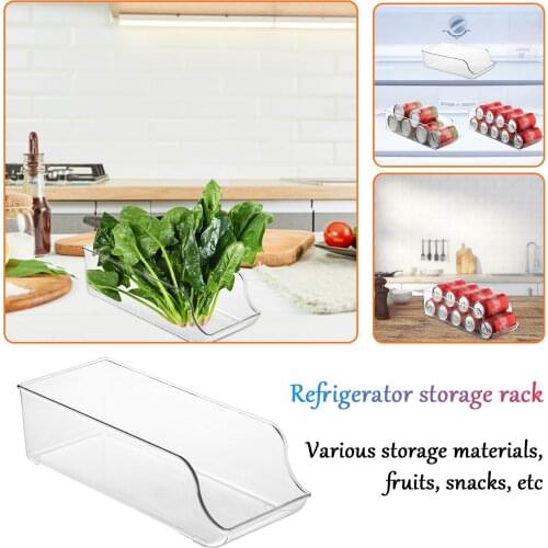 40# Refrigerator Storage Bucket Kitchen New Clear Container Sod Can Dispenser Durable Refrigerator Beverage Rack Organizador