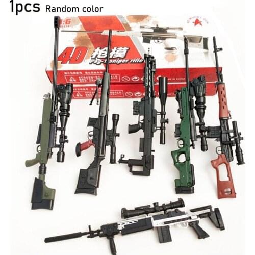 1pcs 1:6 Painted Plastic Soldier Weapon Toys Military Simulation Toys Action Figure Accessory Assembled Model Toys Random Color