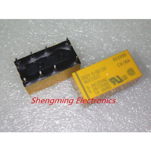 10pcs 8pins DS2Y-S-DC5V AGY2329 DS2Y-S-DC12V AGY2323 DS2Y-S-DC24V AGY2324 1A Relay