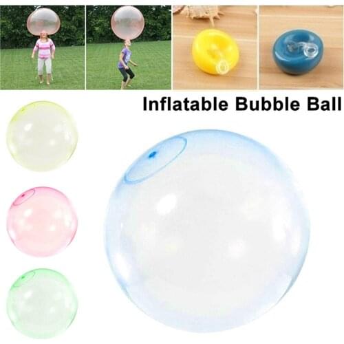 2Sizes Children Outdoor Soft Air Water Filled Bubble Ball Blow Up Balloon Toy Fun Party Game Great Gifts Inflatable Bubble Balls