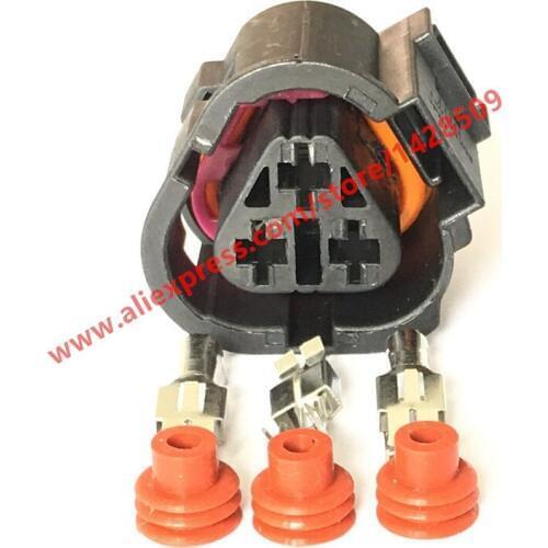 20 Sets 3 Pin Temperature Control Switch Plug Coolant Rad Sensor For VW Jett Bora Golf MK4 Beetle 1J0 973 203