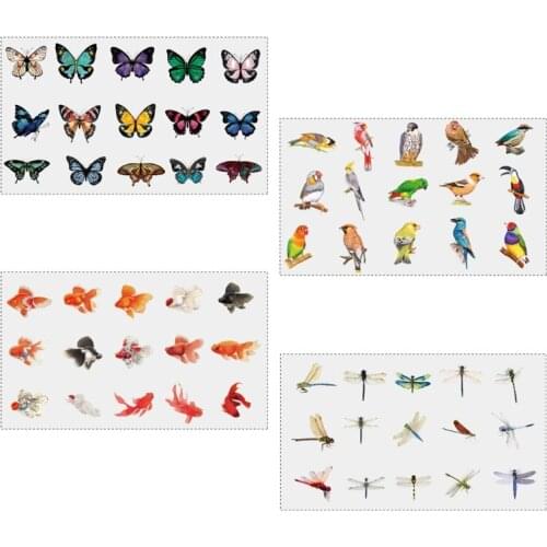 30 Sheets UV Resin Stickers Filling for Silicone Molds DIY Epoxy Resin Jewelry Making Decorative Decal