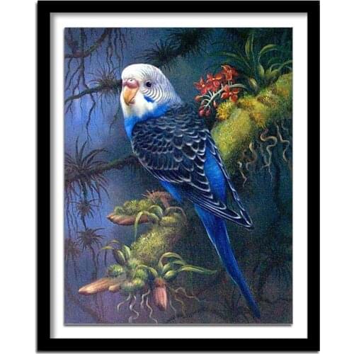 Diamond Painting 5d Blue Parrot Farmhouse Home Decor Embroidery Bird Mosaic Animal Handmade Gift Square Full Resin Nabi