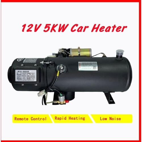 12V 5KW Car Heater Air Diesel Heater Remote Control Low Noise Thermostat Control Heater For Truck Boat Trailer Bus Fuel Heater