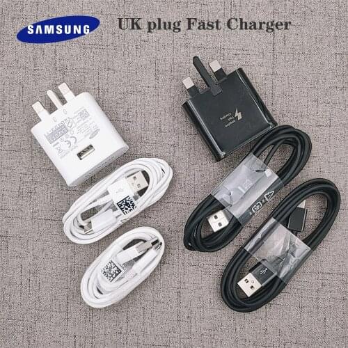 Samsung S10 S8 S9 Plus S7 S6 Fast Charger Power Adapter 9V 1.67A Quick Charge Type C /Micro Cable For Galaxy A32 A72 Note 10 8 9