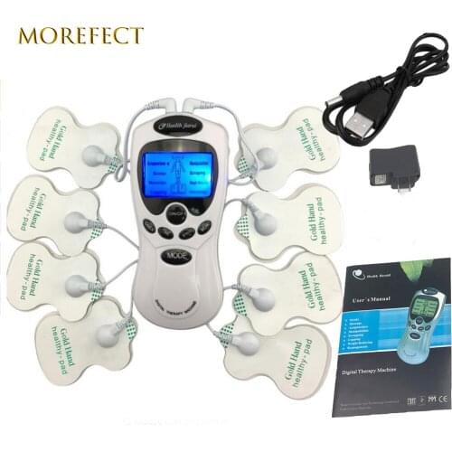 Body Healthy care Digital meridian therapy massager machine Slim Slimming Muscle Relax Fat Burner pain new 2*4 pads massage