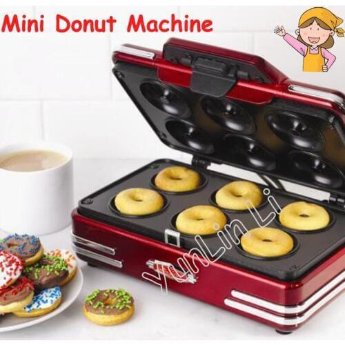 Electric Donut Making Machine 220V 750W Household Mini Breakfast Machine Baking Tools Donuts Waffle Machine RMDM800