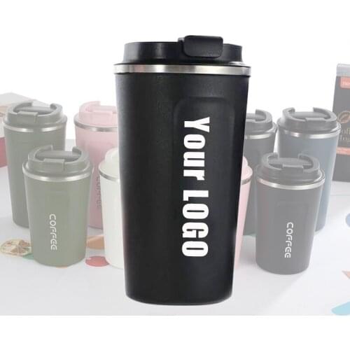 Customize LOGO Gifts Double Stainless Steel Coffee Mug Thickened Big Car Thermos Mug Travel Thermo Cup Thermosmug Thermos Flask