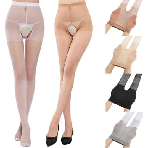 Women Transparent Skinny Bottoming Ultrathin Seamless Stockings High Elastic Pantyhose Sexy Skinny Legs Tights Black Stocking