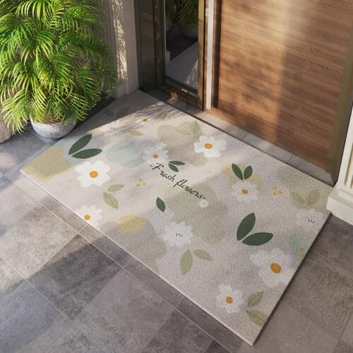 Beautiful Printed Pattern Kitchen Mat Bathroom Mat Home Door Mats Non-slip Door Mat Carpet Can Be Cut Entrance Door Mat Carpet