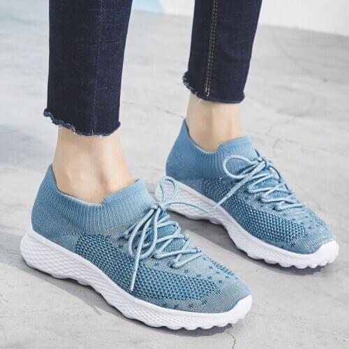 Lightweight solid casual sneakers shoes shallow zapatillas de deporte ladies plus size mesh platform shoes women sneakers