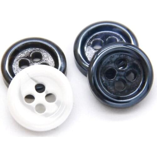 HENGC Pattern Glaze Round Resin Shirt Decorative Buttons For Clothing Sleeve Cardigan Sewing Accessories DIY Crafts Wholesale