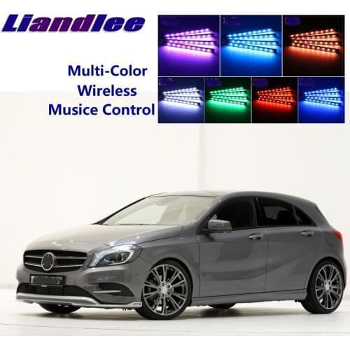 Liandlee Glow Interior Floor Decorative Atmosphere Lights Neon light For Mercedes Benz S MB W140 W220 W221 W222 C217 Car