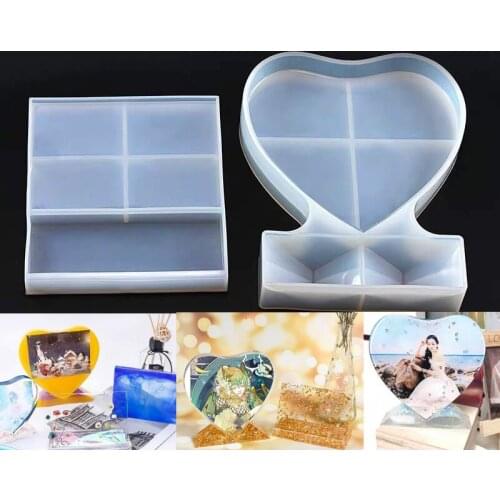 Love heart photo frame DIY Resin Decorative Craft Jewelry Making Mold Silicone Mould epoxy resin mold for jewelry craft gifts