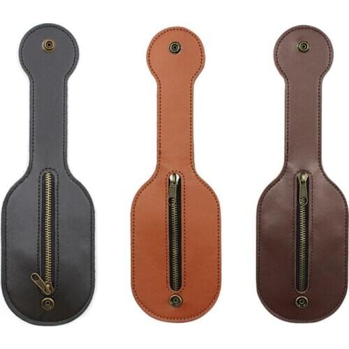 Mini Coin Purse PU Leather Racket Snap Belt Multi-Tool Storage Bag