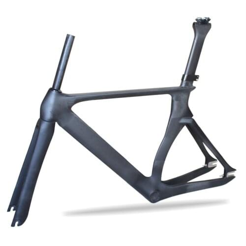MIRACLE Track Frame Full Carbon Fiber Bike Frameset with Seatpost fork UD matt TR116