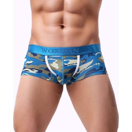 Underwear Men Boxer Bokserki Ropa Interior Hombre Camouflage Print Sexy Mens Underwear Shorts Boxer Cueca Masculina Calzoncillo