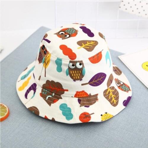 2019 Creative Animal Lion owl dinosaur Bucket Hat for kids Cute bob Cap Hip Hop Gorros Summer Caps Panama Fishing Bucket Hat