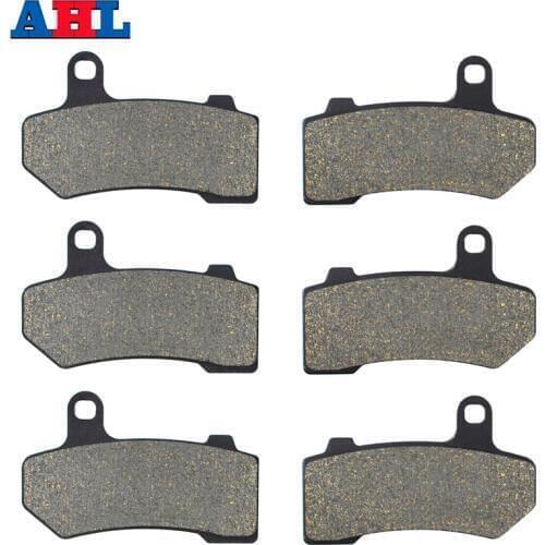 Motorcycle Parts Front & Rear Brake Pads Kit For Harley VRSCX VRSCAW V-Rod VRSCF FLHT FLHTK VRSCDX 2007-2011 FLHX 2008-2014