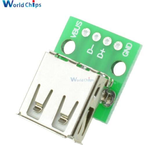 5Pcs Micro USB to DIP 2.54mm PCB Board Adapter Converter Module Panel Female Pinboard 2.54mm Header Micro USB PCB Type Parts