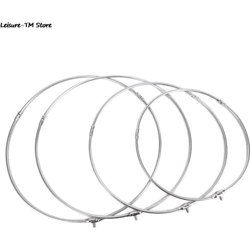 35/40/45/50cm Sizes Fishing Net Head Stainless Steel Fishing Folding Net Brail Head Round Dipnet Tackle Accessory HOT