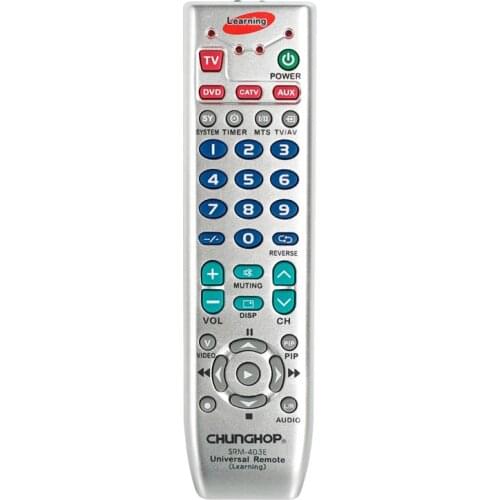 Chunghop Srm-403E Universal Remote Controller Smart Learning Remote Control For Tv/Sat/Dvd/Cbl/Dvb-T/Aux