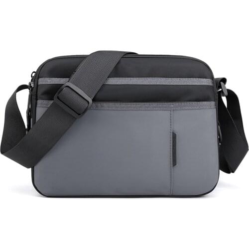 Waterproof Nylon Shoulder Bag For Men 2021 Casual Small Business Messenger Bag Portable Multi-pocket Travel Versatile Bag Sac