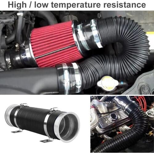 Air Intake Pipe 3inches Universal Adjustable Expansion Tube Duct Hose Car Modified Accessory