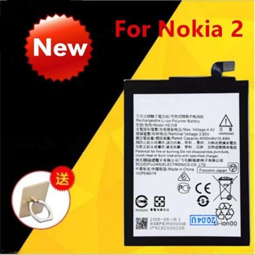 High Quality HE338 4000mAh Replacement Battery Original Real Capacity HE 338 For Nokia 2 Nokia2 Cellphone