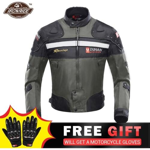 Autumn Winter Cold-proof Protective Gear SetMotorcycle Jacket Motorcycle Pants Moto Suit Touring Clothing