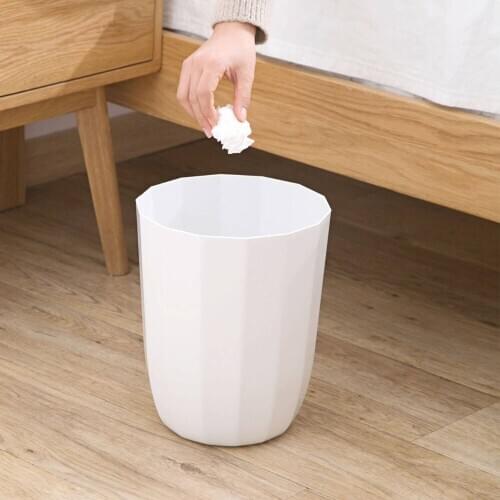 1PC Desktop Trash Can Household Plastic Trash Bin Bathroom Dust Bucket Kitchen Small Paper Basket