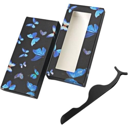 20Pieces False Eyelash Kit Include 10 False Eyelash Storage Box 10 Eyelash Extension Tweezers Eyelash Applicator Tool