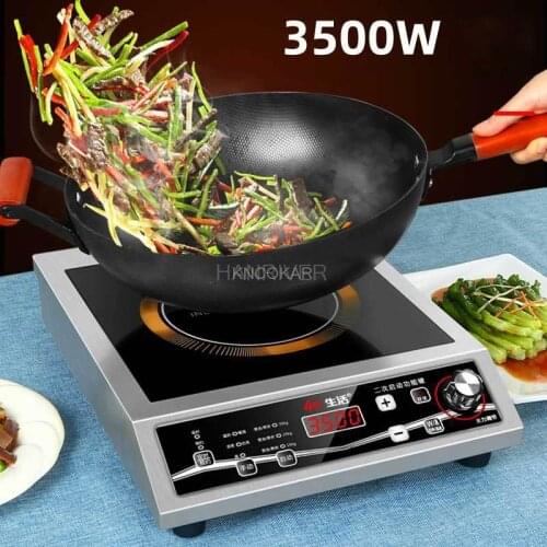 3500W high power induction cooker stainless steel knob induction cooker anti-scratch and anti-rubbing commercial