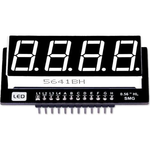 4-digit Digital Tube Module 0.36/0.56 Inch Red/Green Display
