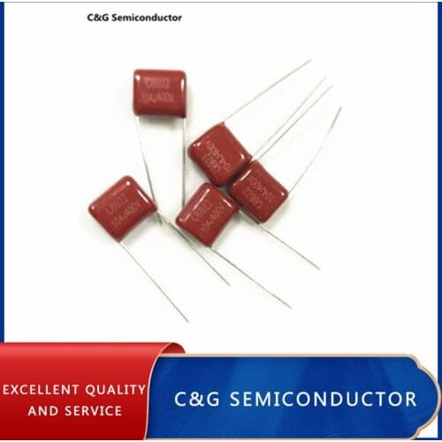 40pcs Metallized Film Capacitor CBB 104K 104J 400V CL21 0.1UF 100NF 104