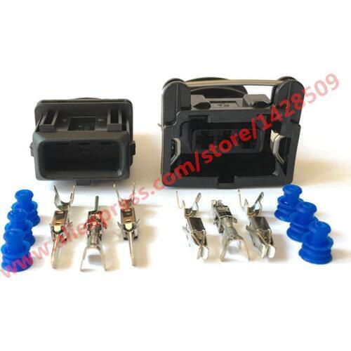 5 Sets 3 Pin 3.5 AMP Car Power Timer JPT Wire Female Male Connector Restrictor Sensor 282191-1 / 282729-1 1-962581-1 For Toyota