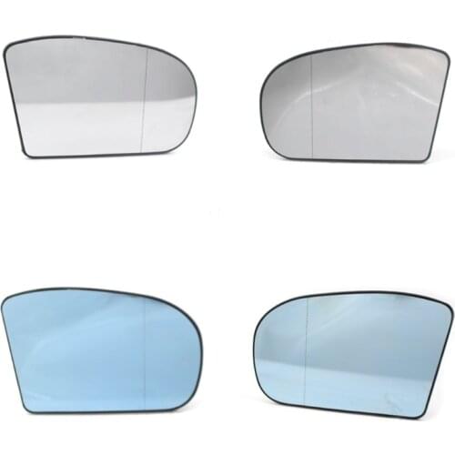 Car Heated Back Mirror Lens Clear Glass Automotive Right/Left Side Rearview Mirror Glass Interior Accessories Fit for W203 W211