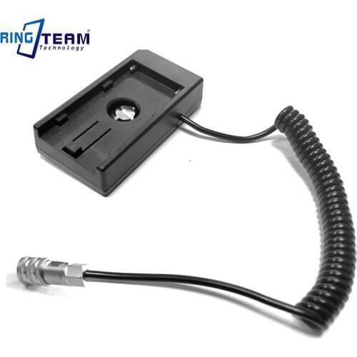 Base Holder NPF550 Battery Mount Adapter Plate Built-in a Coiled Cable for BMPCC 6K BMPCC6K Blackmagic Pocket Cinema Cameras