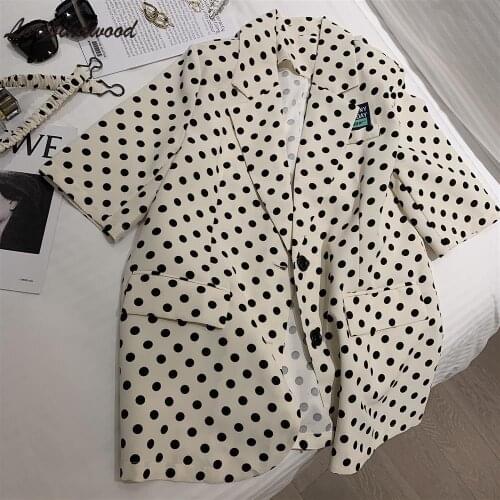 Loribindwood Women's Blazers With Short Sleeves