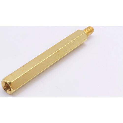 M6x40+8 Spacer Screws M6 Hex Standoff Nuts Male to Female Brass Golden Pack 50