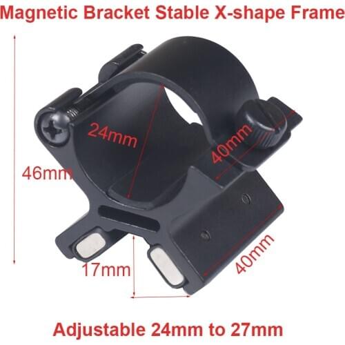 Magnetic Scope Gun Mount Magnet Flashlights Mount Strong X Holder Riflescope Laser Torch Lanterna Bracket Hunting Accessories