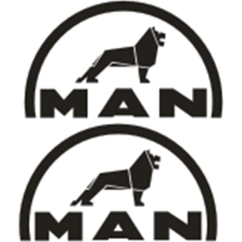 Metal Logo decal For 1/14 Scale Remote Control Trailer Tractor Tamiya MAN TGX 56325 56329