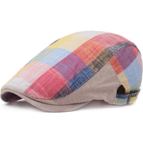 New Mens Cowboy Berets Hat Cotton Linen Women Retro Sun Visor Hats Unisex Snapback Cap Adjustable Size Vintage Jeans Hat