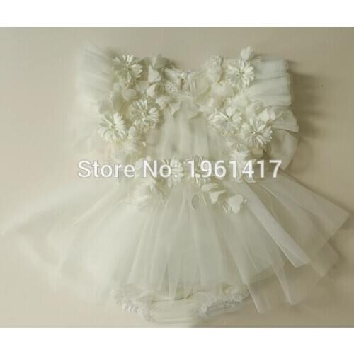 New Baby Girls Princess Lace Romper Jumpsuit Dress Clothes Sunsuit Girl Princess Lace Romper Dress Outfit Clothes Summer SLS0023