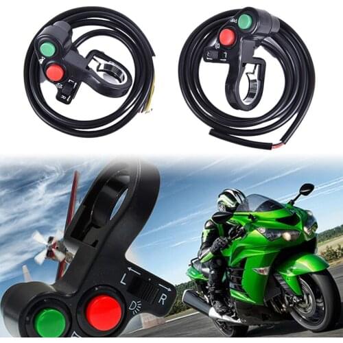 7/8 Inches Motorcycle Switch Electric Bike Scooter 3 In 1 ATV Quad Light Turn Signal Horn ON/OFF Button For 22mm Dia Handlebars