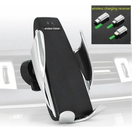 Anti-shock Fast Qi 360 Rotatable Wireless Charger Car Air Outlet Holder For Smart Phone