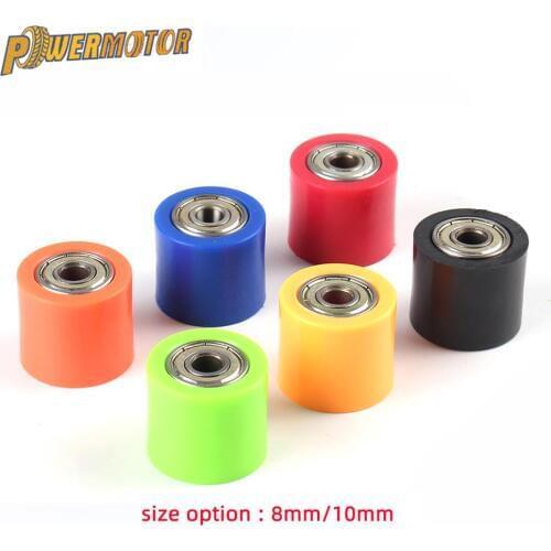 Powermotor Chain Roller Plastic Metal8mm Pulley Slider Tensioner Wheel Guide For Pit Dirt Mini Bike Atv Differ Color 28mm x 32mm