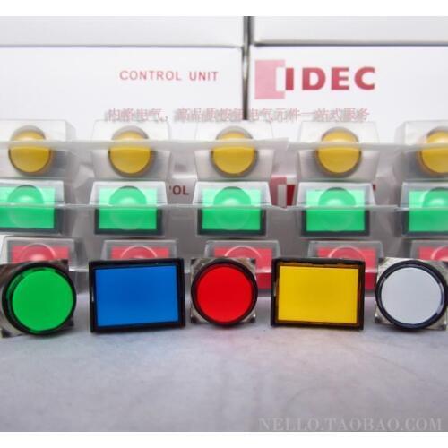 [ SA ]Japan and spring IDEC illuminated pushbutton 16mm Moments / Round self-resetting AL6M/HM 1a1b DC24V--10PCS/LOT